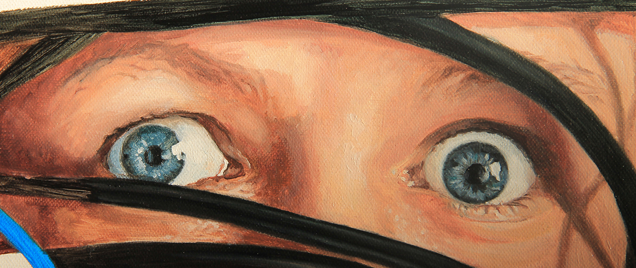 Figurative art, contemporary painting, portrait, oil on canvas