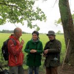LandArt installation, Gesves, Belgium, 2016. Presentation moment. Artist Tanya Atanasova